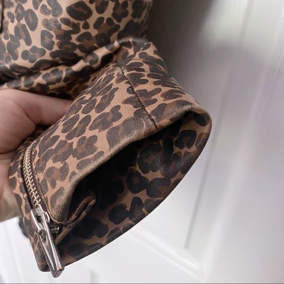 VEDA Jayne Smooth Leather Jacket Sz Small - Picture 7 of 8